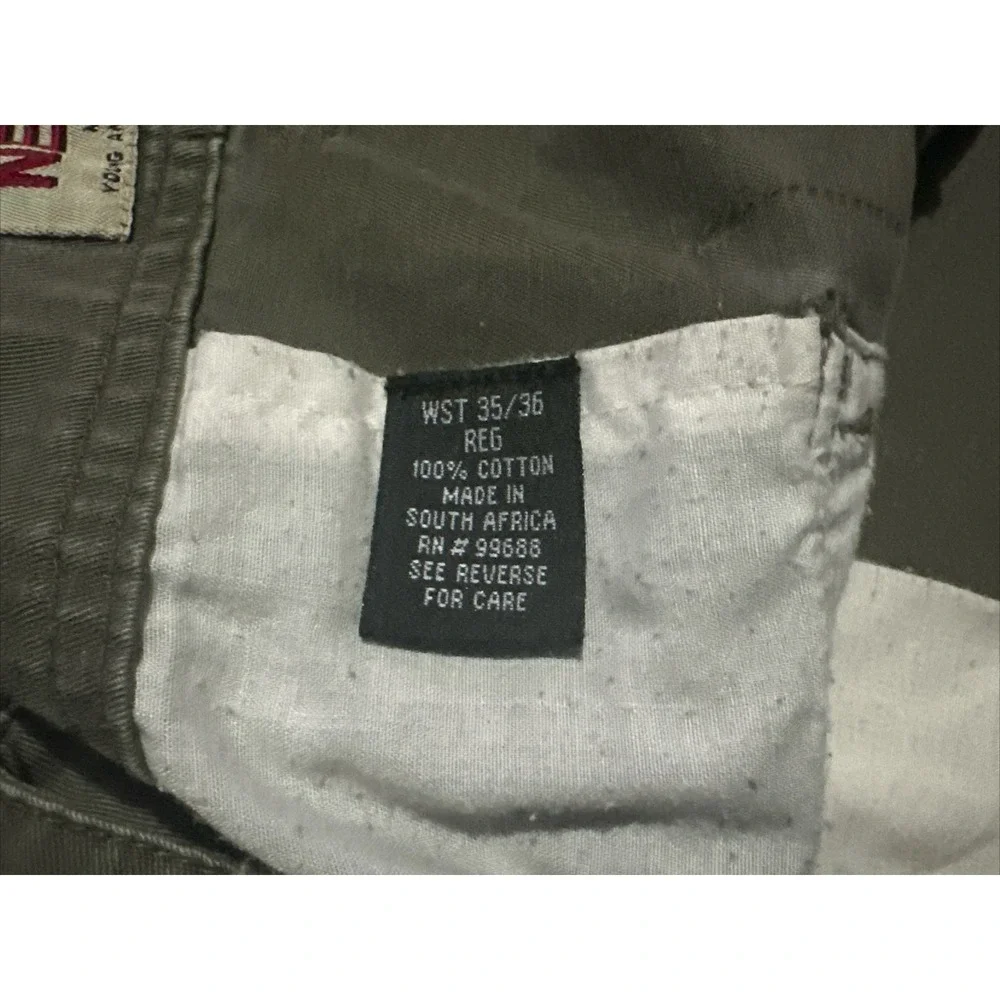 Authentic Nesi A.G. Active Lifestyle Cargo Pants/Shorts Mens Size 35/36 Baggy